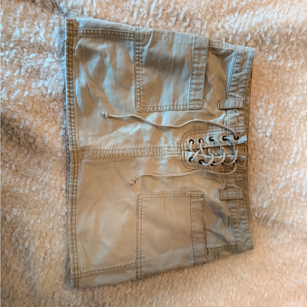 American Eagle Outfitters Tan Mini Skirt